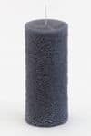 p 1 2 1 121 Bougie cylindrique textile grise 6x14 cm - Meilleures ventes