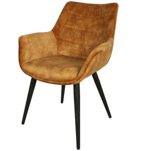 chaise avec accoudoirs dore danbury - Meilleures ventes