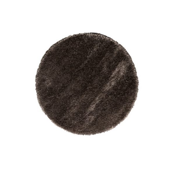 tapis rhapsody rond anthracite o240cm - Tapis rond gris anthracite 240 cm Rhapsody Lifestyle