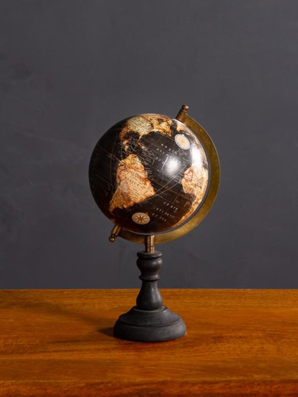 globe 29170 - Mappemonde Globe Noir 15 cm